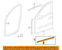 Mercedes Benz Genuine Lower Weather-Strip 164-690-47-62
