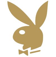Playboy Bunny Logo - Vinyl 5" tall (Color: GOLD) decal laptop tablet skateboard car windows stickers - by So Cool Stuff
