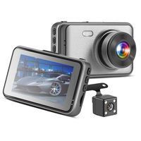 Car Dash Cam, 1080P FHD Front and Rear Dashboard Camera Recorder, 140 Wide Angle Car Driving Recorder with G-Sensor, License Plate Recognition, Motion Detection