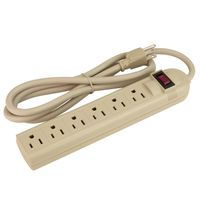 6 Outlet AC Power Strip, UL Listed