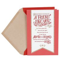 Hallmark Valentine's Day Card for Friend (Red Foil Banner)