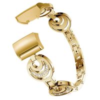 Homsta Stainless Steel Bands Compatible with Fitbit Charge 3 - Luxury Watch Replacement Accessory Wristbands Bracelets for Men Women