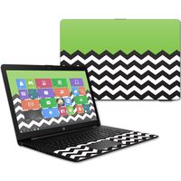 Mightyskins Skin Compatible with Hp 17t Laptop 17.3" (2017) - Lime Chevron | Protective, Durable, and Unique Vinyl Decal Wrap Cover | Easy to Apply, Remove, and Change Styles | Made in The USA
