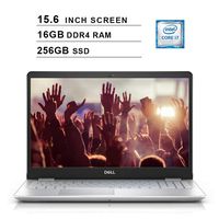 Dell Inspiron 15 5000 15.6 Inch FHD 1080P Laptop - Intel Quad Core i7-8565U up to 4.6 GHz, Intel UHD 620, 16GB DDR4 RAM, 256GB SSD, HDMI, Bluetooth, WiFi, Windows 10, Silver