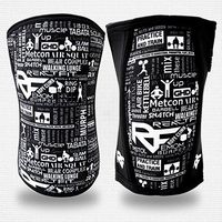 REACT FIT Knee Sleeves (1 Pair) Support & Compression for Weightlifting, Powerlifting & Crossfit - 5mm SBR Neoprene Sleeve for The Best Squats - Unisex Compression Brace Wrap (Small, Inspire)