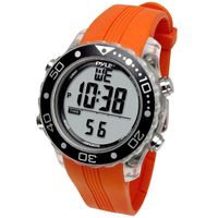 Digital Multifunction Sports Wrist Watch - Waterproof Smart Fit Classic Men Women Water Sport Swimming Fitness Gear Tracker w/ Chronograph, Countdown, Dual Time, Diving Mode - Pyle PSNKW30O (Orange)