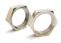 Inter Fittings Brass Nickel Pipe, Locknut 1/2" NPT Female Faucet (2 pack)