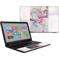 MightySkins Skin Compatible with HP 15t Laptop 15.6" (2017) - Damaged Horses | Protective, Durable, and Unique Vinyl Decal wrap Cover | Easy to Apply, Remove, and Change Styles | Made in The USA