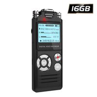 Digital Voice Recorder, HOMIEI 16 GB Voice Activate Recorder/ MP3 Player Rechargeable, HD Audio Recorder with Dual Intelligent Noise Reduction Microphones, for Meetings/Interviews/ Lectures/Class