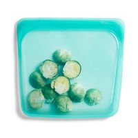 Stasher 100% Silicone Reusable Food Bag, Sandwich Storage Size, 7-inch (15-ounce), Aqua