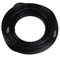 Perfect Vision 036012 50-Feet RG-6 Coaxial Cable with Ends, Black