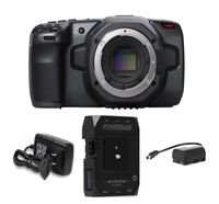 Blackmagic Design Pocket Cinema Camera 6K with Core SWX Powerbase Edge Battery Bundle
