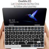 One Netbook One Mix 2S Yoga 7" Pocket Laptop Ultrabook Windows 10 Portable Mini Laptop UMPC Intel Core M3-8100Y Laptop Touch Screen Tablet PC 8GB/256GB+2048 Level Original Stylus Pen
