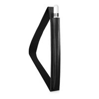 kwmobile Pencil Holder for 12-13" Tablets - PU Leather Stylus Sleeve with Rubber Band - Black