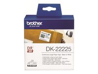 Brother DK-22225 Black on white Label-Making Tape