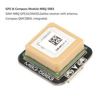 Makerfire GPS Compass Module, Mini FPV GPS Module,M8Q-5883 Ublox SAM-M8Q GPS QMC5883L Compass Module for RC Drone FPV Racing