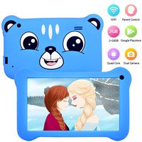 Tablet for Kids, 7 inch Kids Tablet Android 9.0 2GB +16 GB Learning Tablet with IPS Eye Protection Screen Dual Cameras WiFi GMS Certified Kids-Proof Children Tablets Parent Control (Blue)