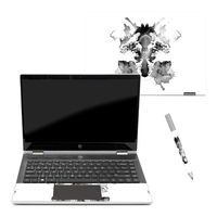 MightySkins Skin Compatible with HP Pavilion x360 14" (2018) - Rorschach | Protective, Durable, and Unique Vinyl Decal wrap Cover | Easy to Apply, Remove, and Change Styles | Made in The USA
