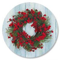 Wreath Envelope Seals - Set of 72