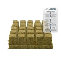 1" Rockwool Starter Plugs, 1 Sheet of 25 Plugs + Twin Canaries Chart