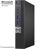 DELL OPTIPLEX 7040 6th Gen Micro Business Desktop Computer, Intel Quad Core i5 6500T up to 3.1GHz, 16G DDR4, 480G SSD, WiFi, BT 4.0, USB 3.0, HDMI, DP, Win 10 64-Bit Supports EN/ES/FR(CI5)(Renewed)