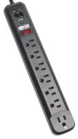 Tripp Lite 7 Outlet (6 Right Angle 1 Transformer) Surge Protector Power Strip, 6ft Cord, Tel/Modem, $50K Insurance (TLP76RBTEL)