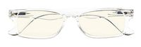 Anti Blue Rays UV Protection,Ladies Reduce Eyestrain Computer Reading Glasses(Clear) +1.25
