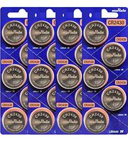 Murata CR2430 Battery 3V Lithium Coin Cell - Replaces Sony CR2430 (20 Batteries)