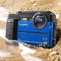 Panasonic DC-TS7K Lumix TS7 Waterproof Tough Camera, 20.4 Megapixels, 4.6X Zoom Lens, USA, with 3in LCD, Black (Renewed)