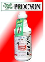 12 Each- 1 Case- 32 oz. Bottles- Soap Free PROCYON Extreme! Pre-Sray Carpet Cleaner Concentrate. Use for Encapsulation Cleaning and Much More