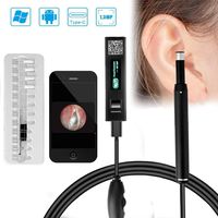 VanRayal WiFi Ear Otoscope,720P HD Ear Cleaning Endoscope,Dimmable 6led Ear Inspection Camera,Suitable Android iOS Smartphones,Windows