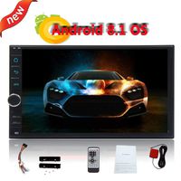 Eincar Auto Android 8.1 2GB RAM + 16GB ROM Car Stereo Double Din No-DVD Player 7 Inch Touch Screen Autoradio in Dash GPS Navigation Bluetooth FM/AM/WiFi Quad-core Colorful Lights Headunit