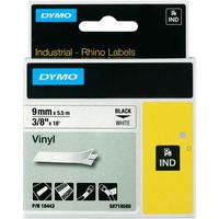 DYMO 18443 3/8" Vinyl tape Rhino Labels - White, DYMO Authentic