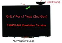 14" Touch Screen Replacement Digitizer Glass LCD LED Display Bezel for Lenovo ThinkPad X1 Yoga (2nd Gen) (WQHD 2560x1440) (Only for Machine Type 20JD, 20JE, 20JF, 20JG)