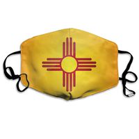 Flag of New Mexico Dust Mask,Washable and Reusable Cleaning Gardening Outdoor Activities Warm Windproof Mask