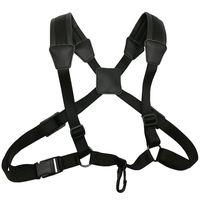 LONGTAI Saxophone Strap Professional Shoulder Harness Leather Padded for Alto Tenor Bari Soprano Sax