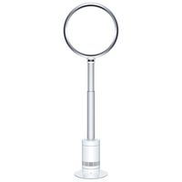 Dyson Powerful Large Air Multiplier Pedestal Fan, AM08 Model, White/Silver Color, Adjustable Height of 3.6 Feet - 4.6 Feet, Remote Control
