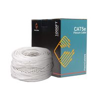 CAT5e Plenum CMP Rated 1000Ft, Fluke Test Passed 24AWG 4Pair, 350MHz Solid Conductor Network Cable Unshielded Twisted Pair (UTP), Bulk Ethernet Cable White iTechCables