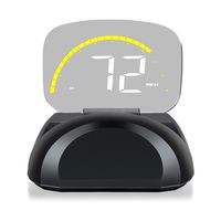 XYCING Car HUD OBD2 GPS Speedometer Dual Mode for All Vehicles, Heads Up Display Driving Data MPH Speed RPM Voltage Water Temperature Alarm Function