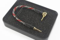 3.5mm Balanced to 2.5mm Right Angle Male to Male Headphone Cable Silver Plated Aux Cable in Box