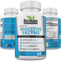 Powerful Digestive Enzymes Supplements Plus Prebiotics & Probiotics | Naturally Aids Better Digestion, Lactose & Nutrient Absorption, Bloating, Constipation, Gas Relief, IBS & Leaky Gut | Non GMO (60)