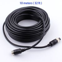 Camnex 10m 32ft 4pin Cable Backup Camera Cable Video Power Extension Aviation Connector Cable for Rear View Camera System applicable to Bus Truck Trailer RV Van Reverse Parking Camera Waterproof Shock