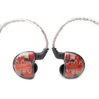 Linsoul KZ ZS10 5 Drivers in Ear Monitors High Resolution Earphones/Earbuds with Detachable Cable (Without Mic, Black)