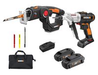 WORX WX913L 20V Cordless Switchdriver WX176L and 20V Cordless AXIS Multipurpose Saw WX550L Combo Kit Battery and Charger Included