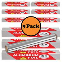 Kontactic Aluminum Foil Roll 9 Pack 594 Square Feet | Aluminum Tin Foil Sheets | Aluminum Foil Non Stick Foil Sheets for Food | Silver Foil Wrap | Aluminum Foil Paper Foil | Tin Foil Non Stick