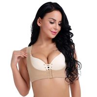 Freebily Sexy Women's Chest Brace Support Belt Posture Corrector Corset Vest Hunchback Nude Large