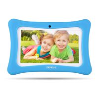 Upgrade Kids Tablet 7inch Education babypad with Quad Core, 1+8GB, HD Eye Protection LCD, WiFi, Dual Cameras and Android 7.1, Installed Kids Software, Kids-Proof case, Great Children Day Gift (Blue)