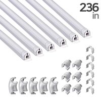 236 Inch Soft PVC Cord Raceway Kit, Declu - Cable Deco Plus, Flexible Channel for Easy Cutting and Install, On-Wall Organizer to Cover and Hide Tv Wire (Small, Light-Gray Tube (Light-Gray Connector))