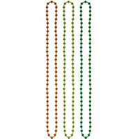 St. Patrick's Day Disco Ball Plastic Bead Necklace, 3 Ct. | Party Accessory