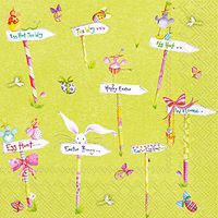 Celebrate the Home Easter 3-Ply Paper Cocktail Napkins, Easter Egg Hunt, 20-Count